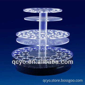 Multi-level big rotating acrylic cake display